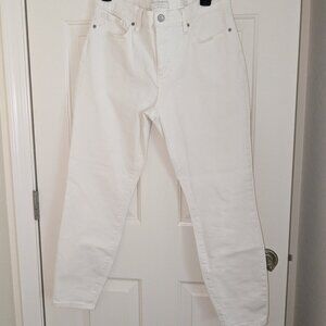 LIKE NEW Lucky Brand Ava Mid Rise Skinny Ankle Jeans White - 10/30